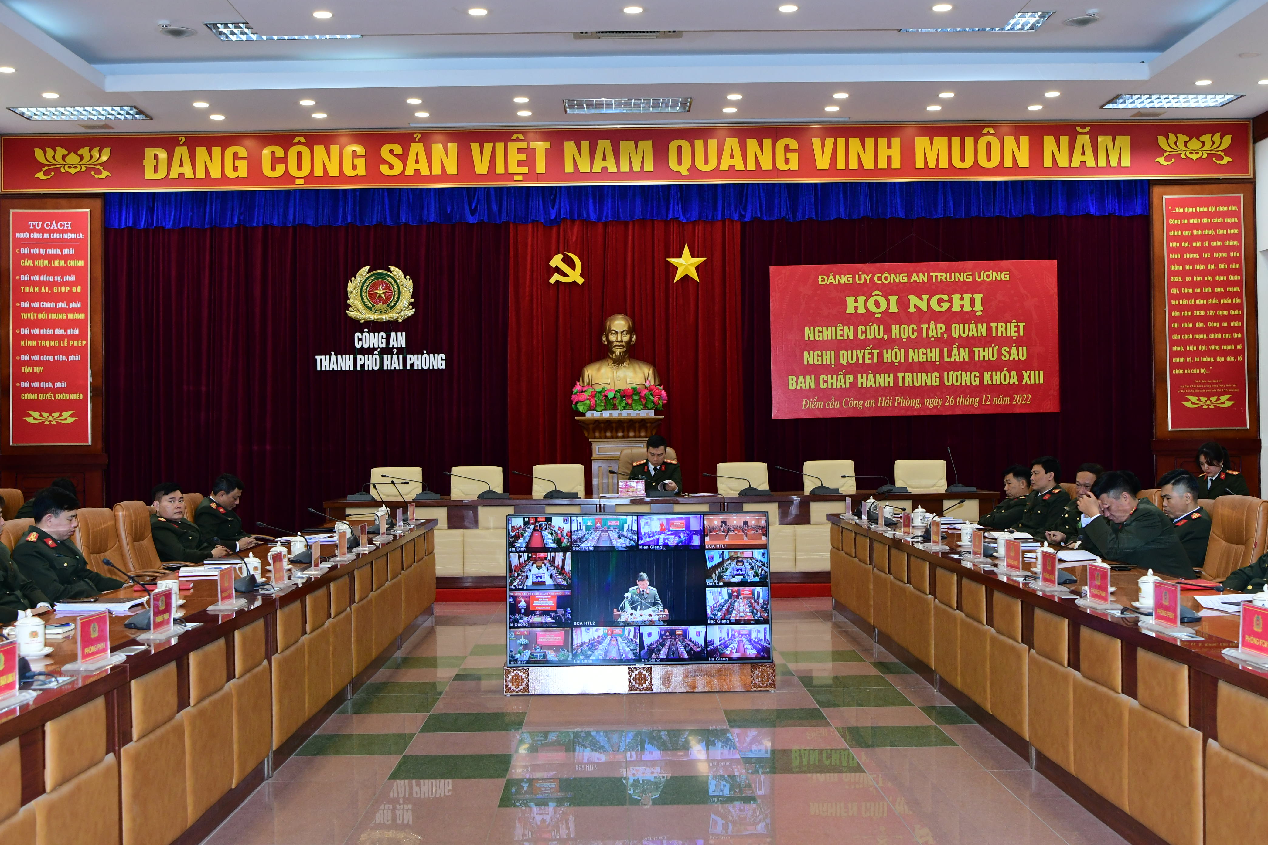 Đảng ủy Công an Trung ương quán triệt, triển khai, thực hiện Nghị quyết Hội nghị Trung ương 6